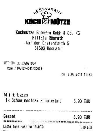 mobilscan Hffner Kochmtze Restaurant